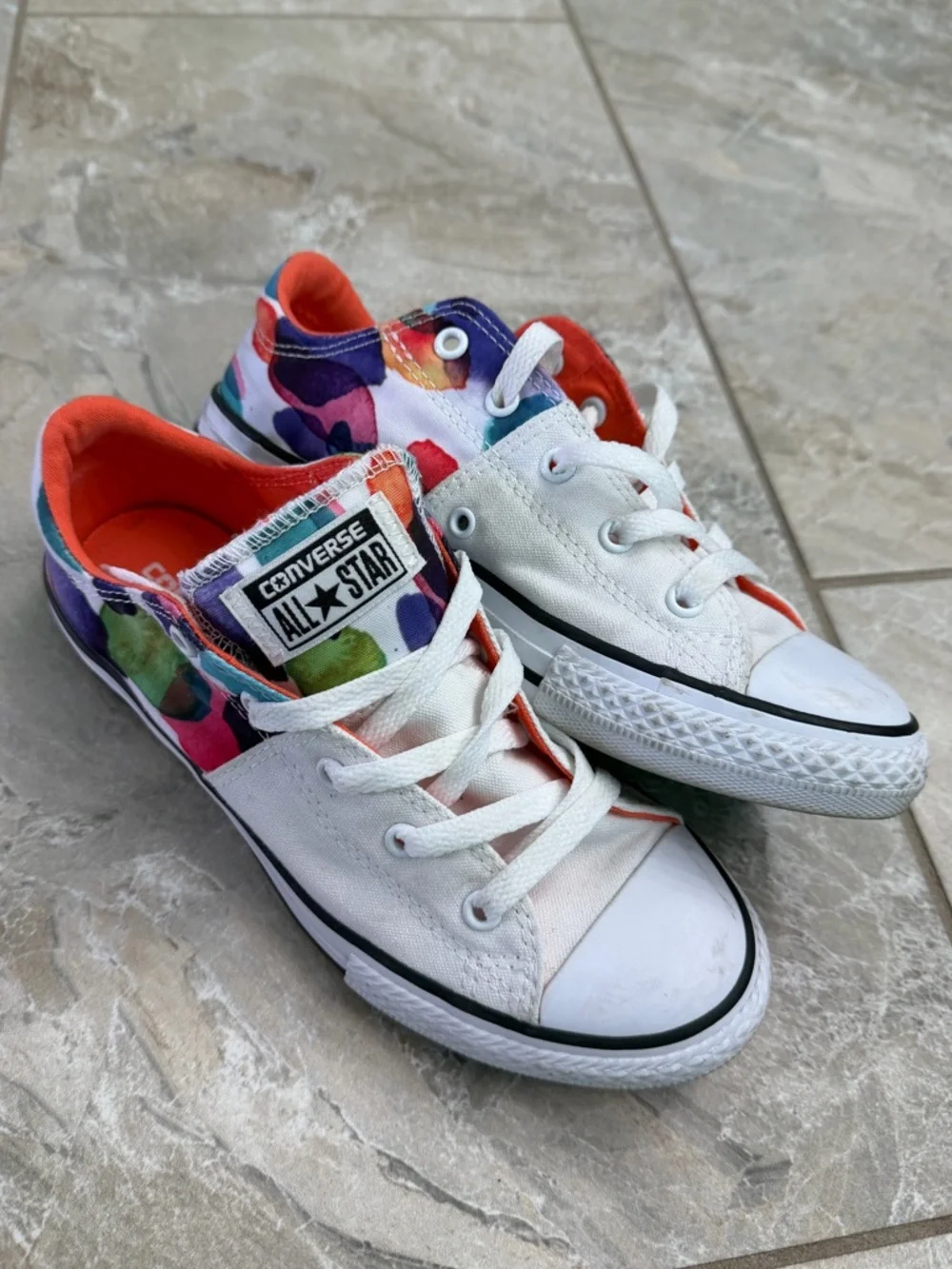 Converse Chuck Taylor All Star Kids White Multicolor Madison Shoes